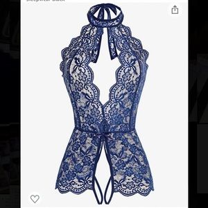 Navy one piece lingerie. I ordered this and my boyfriend and I love it!